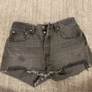 Levi's Gray Jean Shorts